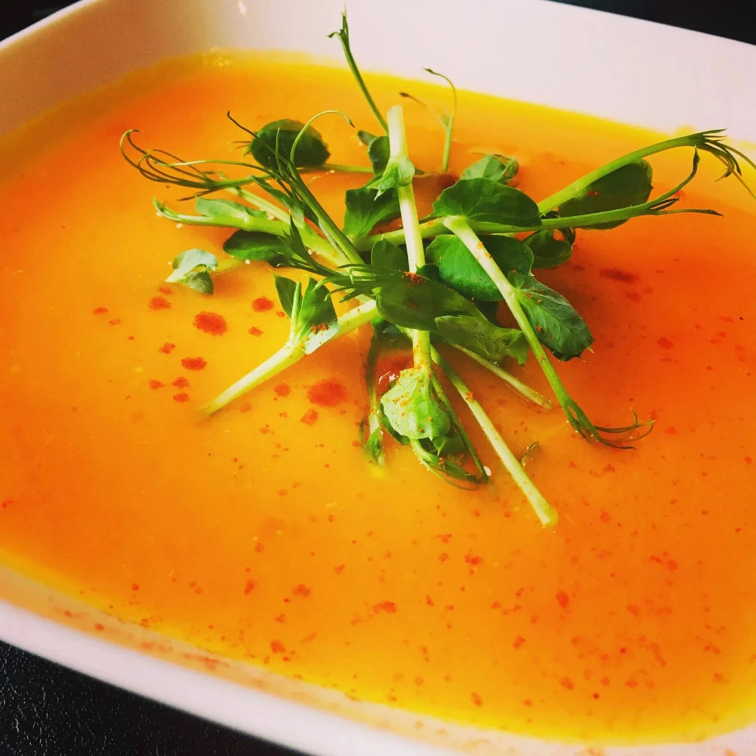 recette-Soupe-potimarron-micropousses-pois-affyla-van leaf sante bio alimentation nutrition cuisine ecologie healthy